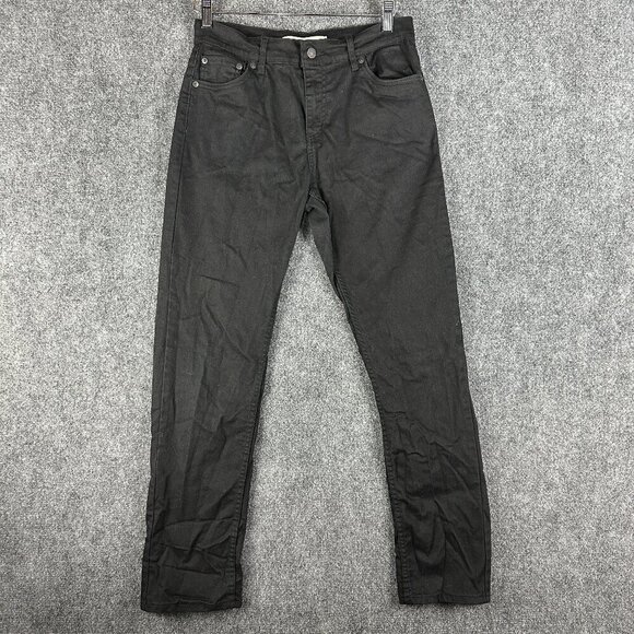 Levis 502 Jeans Boys 20 Regular Taper Black Cotton Stretch Pockets - Picture 1 of 6